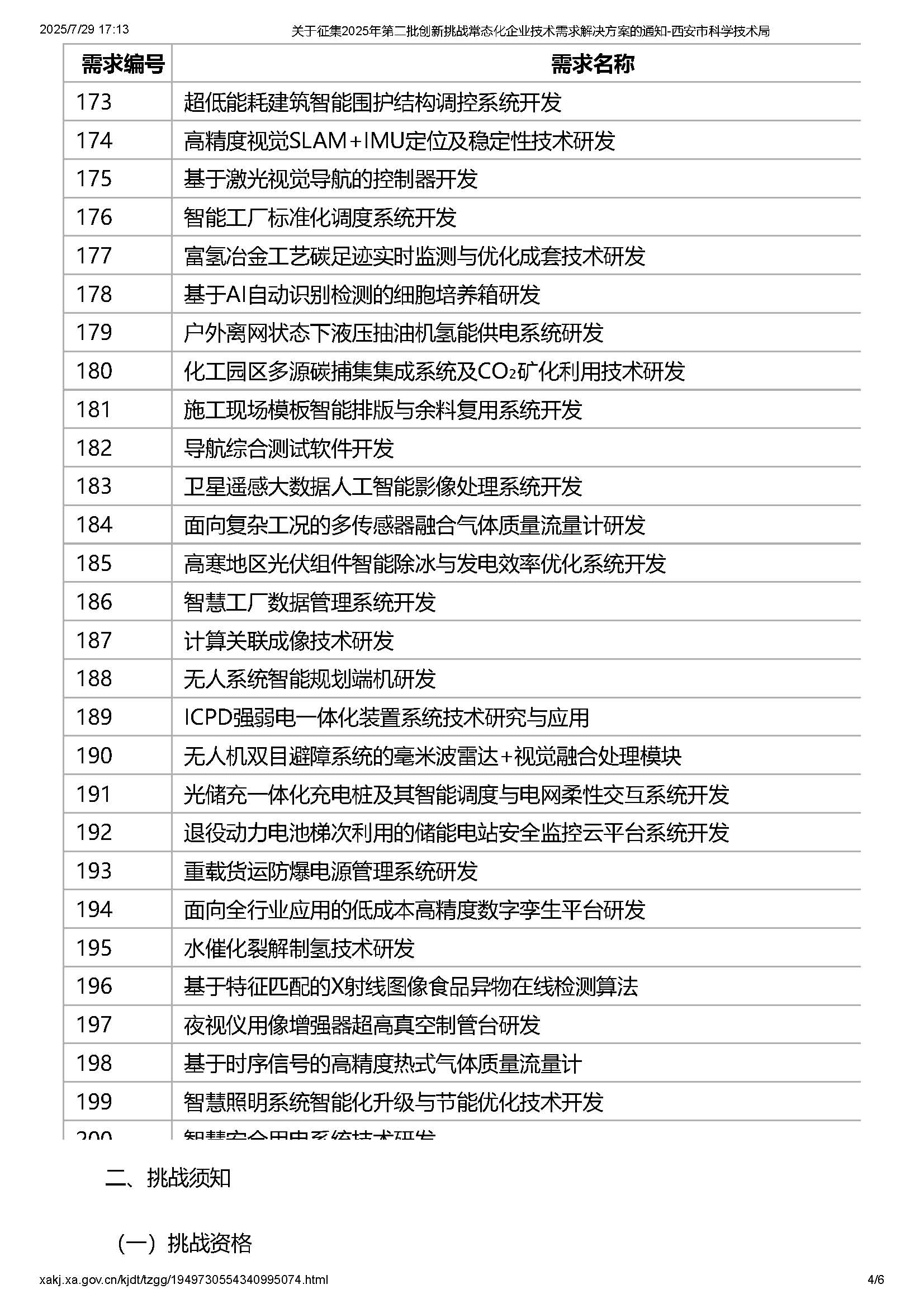 关于征集2025年第二批创新挑战常态化企业技术需求解决方案的通知-西安市科学技术局_页面_4.jpg
